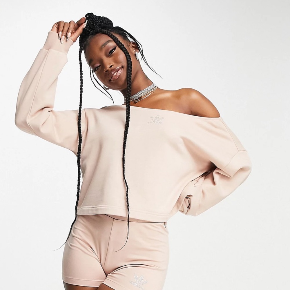 Adidas Luxe Slouchy Crew Sweatshirt